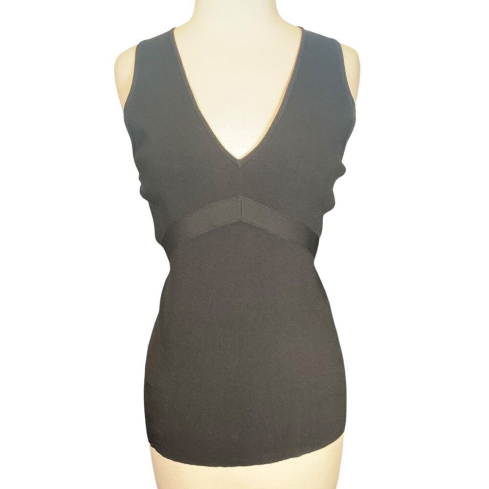 Ann Taylor Loft Black Size Large Ribbed Thick Material Professional Wear Classic